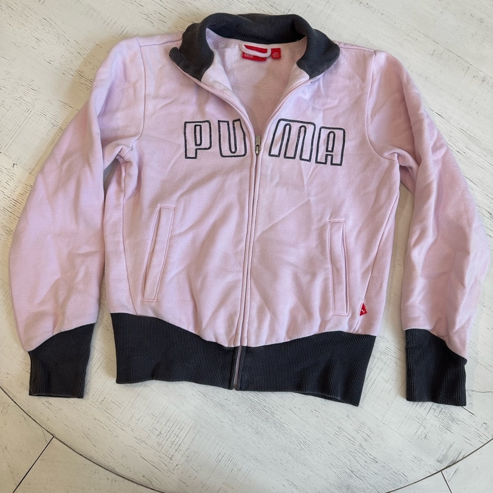 Puma Pink Women’s Wam Up Jacket Size Small Like New